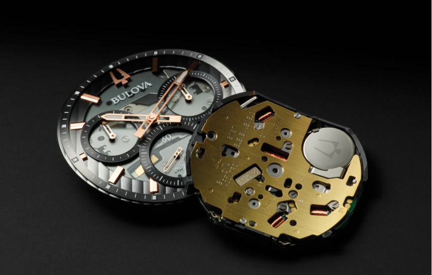 Hochfrequenzwerk von Bulova aus dem Modell Curve. Quelle: www.teddybaldassarre.com