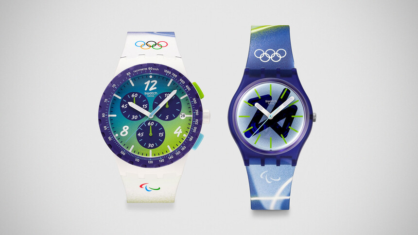 SWATCH OLYMPIC GAMES MILANO CORTINA 2026 Collection. Quelle: Swatch