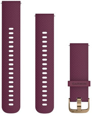 Silikonband Garmin 20mm (für Venu, Venu Sq/Sq 2/2 plus u. a.), Violett, + erweiterter Teil, Quick Release, 010-12691-05