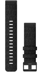 Nylon-Riemen Garmin 22mm (für Garmin Fenix 8/7/6 (47mm), Epix 2 u.a.), Schwarz V1, QuickFit, 010-12863-07