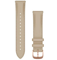 Lederband Garmin 20mm (pro Venu, Venu Sq, Venu 2 plus aj.), Beige, Quick Release