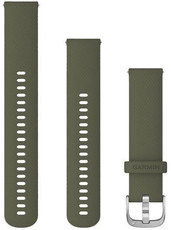 Silikonband Garmin 20mm (pro Venu, Venu Sq, Venu 2 plus aj.), Grün, Quick Release + erweiterter Teil