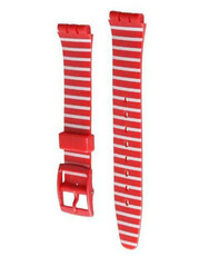 Kunststoffband Swatch AGR154I 17mm (pro Swatch), Rot