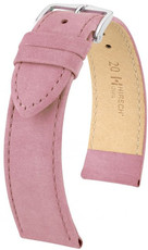 Leder-Uhrenarmband Hirsch Osiris L 03433022-2, orange, Kalbsleder, Länge L, Quick Release