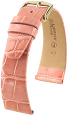 Lederband Hirsch Prestige M 02207123-1, Orange, Alligatorleder, Länge M, Quick Release