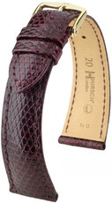 Burgunderfarbenes Lederband Hirsch London L 04266060-1 (Eidechsenleder) Hirsch Selection