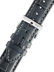 Leder-Uhrenarmband Morellato Bolle 2269480.191 M, grau