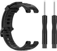 Silikonband Ricardo (pro Amazfit T-Rex Pro), schwarz, + Zubehör für Ersatz