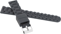 Silikonband JVD RJ7192.1 18mm, Grau, Kinder