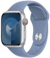 Silikonband Apple (pro Apple Watch 38/40/41mm), Blau V1, Größe S/M