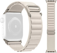 Armband für Apple Watch, Textil, weiß (für Gehäuse 49/45/44mm)