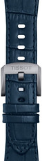 Lederband Tissot T852.049.411 (für das Modell Tissot PRX 42mm), Blau, Quick Release