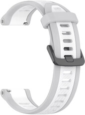 Silikonband Ricardo 18mm (für Garmin Venu 2S, Vívoactive 4S, Forerunner 265S, Venu 3S u. a.), Weiß V2, Quick Release
