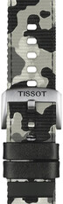 Textilband Tissot T852.046.771 22mm, šedý/maskáčový, Quick Release
