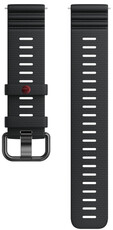 Silikonband Polar 22mm, schwarz V1, Größe S-L, Quick Release