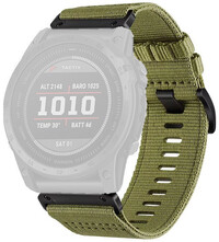 Textilband Ricardo 22mm (pro Garmin Fenix 8/7/6 (47mm), Epix 2 aj.), Grün, QuickFit