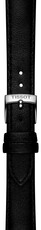 Lederarmband Tissot T852.050.317 16mm, schwarz, Öko-Leder