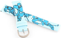 Kunstlederband JVD RJ7202.2 18mm, Blau, Kinder