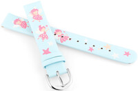 Kunstlederband JVD RJ7223.6 14mm, Blau, Kinder