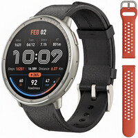 Amazfit Active 2 Premium (Round) Black Leather (+Ersatz-Uhrenarmband)