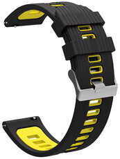 Silikonband Ricardo 22mm (pro Garmin Fenix 8/7/6 (47mm), Epix 2 aj.), schwarz V2, Quick Release