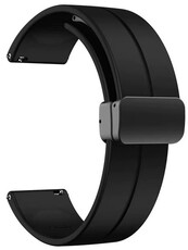 Silikonband Ricardo 22mm (pro Amazfit Bip 5, 6), schwarz, Quick Release