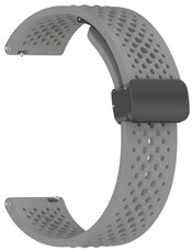 Silikonband Ricardo 22mm (für Xiaomi), grau V2, Quick Release