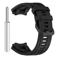 Silikonband Ricardo (pro Amazfit T-Rex 3), schwarz, + Zubehör für Ersatz