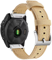 Ricardo 26mm Nylon-Armband (für Garmin Fenix 8/7X/6X (51mm), Tactix etc.), beige, QuickFit