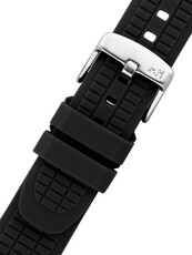 Silikonband Morellato Tanaro 6085187.019 M, schwarz, Quick Release