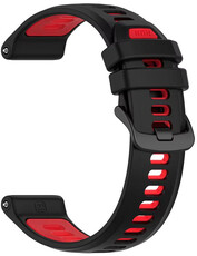 Silikonband Ricardo 22mm (pro Garmin Forerunner 970 aj.), schwarz V2, Quick Release