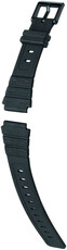 Silikon-Uhrenarmband Hirsch Inline L 46428850-5, schwarz, Länge L