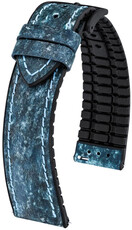 Kunstlederband Hirsch Stone 0925044180-5, Blau, Quick Release