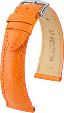 Lederband Hirsch London 04307176-2, orange, Alligatorenhaut, Quick Release