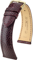 Lederband Hirsch London L 04366060-7, lila, Eidechsenleder, Länge L, Quick Release