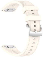 Silikonband Ricardo 18mm (pro Huawei Watch GT 6, 41mm), Beige, QuickFit