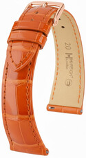 Lederband Hirsch London 04207177-7, orange, Alligatorenhaut, Quick Release