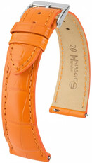 Lederband Hirsch London L 04307076-2, orange, Alligatorleder, Länge L, Quick Release