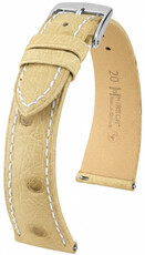 Lederband Hirsch Massai Strauß L 04262091-2, beige, Straußenleder, Länge L, Quick Release