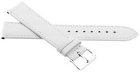 Leder-Uhrenarmband JVD R23004 22mm, weiß
