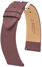 Leder-Uhrenarmband Hirsch Cashmere M 03902161-2, braun, Kalbsleder, Länge M, Quick Release
