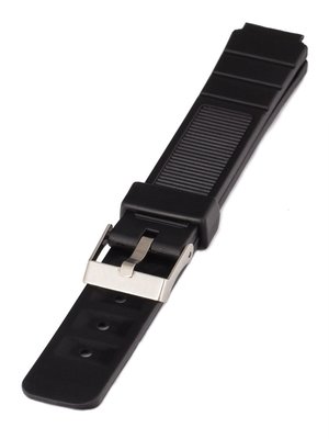 Kunststoff-Uhrenarmband Mavex P038, schwarz