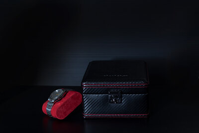 Etui für Uhren Friedrich Lederwaren Carbon 32049-2