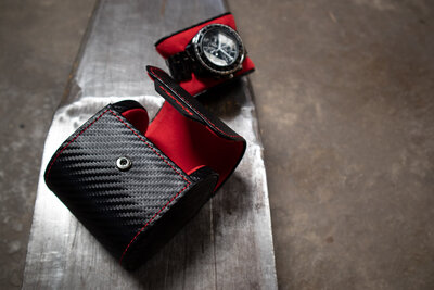 Uhrenbox Friedrich Lederwaren Carbon 32057-2