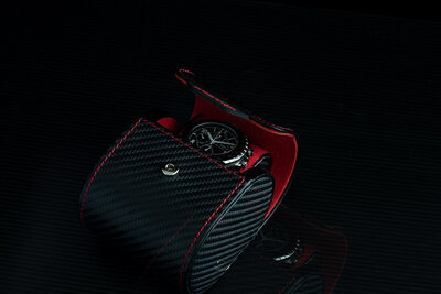 Uhrenbox Friedrich Lederwaren Carbon 32057-2