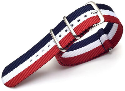 Nylon-Uhrenarmband Ricardo Kronplatz, bunt V1, NATO