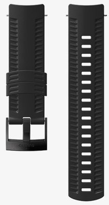 Silikon-Uhrenarmband Suunto 24mm (für Suunto Spartan Sport Wrist HR/Baro, Suunto 9), schwarz