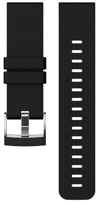 Silikon-Uhrenarmband für Suunto Traverse Black/Silver