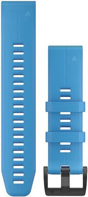 Silikon-Uhrenarmband Garmin 22mm (für Garmin Fenix 8/7/6 (47mm), Epix 2 u. a.), blau V1, QuickFit, 010-12740-03