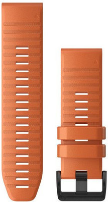 Silikon-Uhrenarmband Garmin 26mm (für Garmin Fenix 8/7X/6X (51mm), Tactix u.a.), orange, QuickFit, 010-12864-01